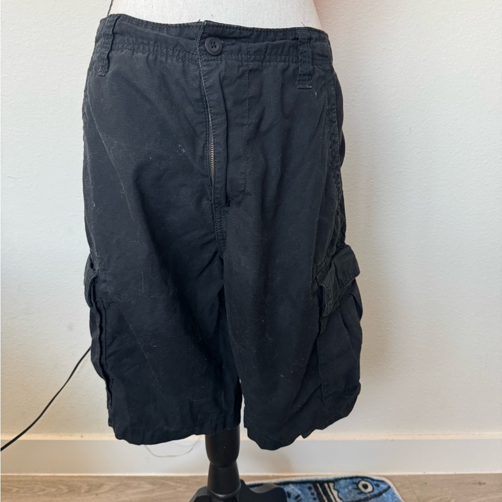 Men's Black Cargo Shorts